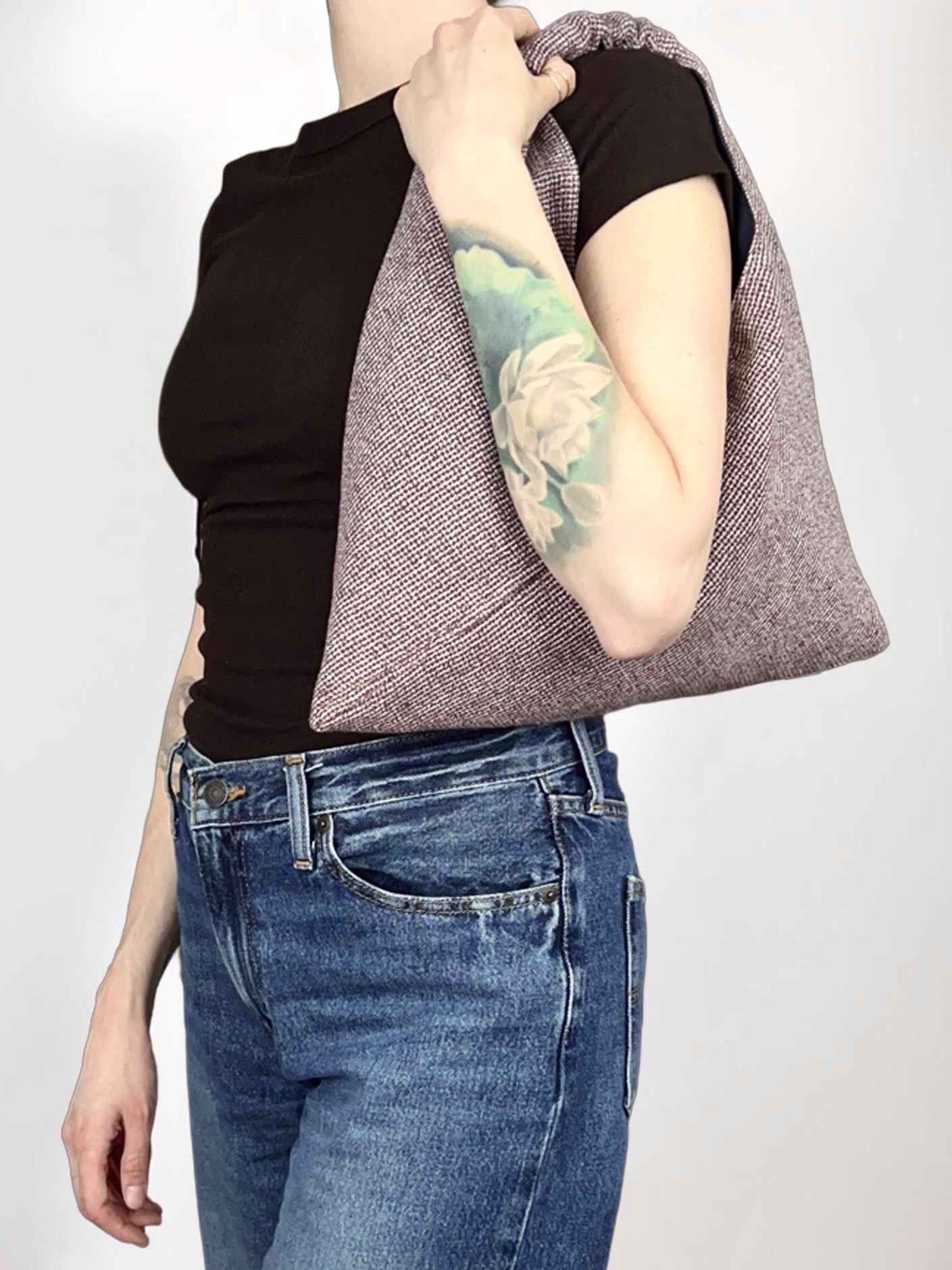 Burgundy Origami Bag - Small