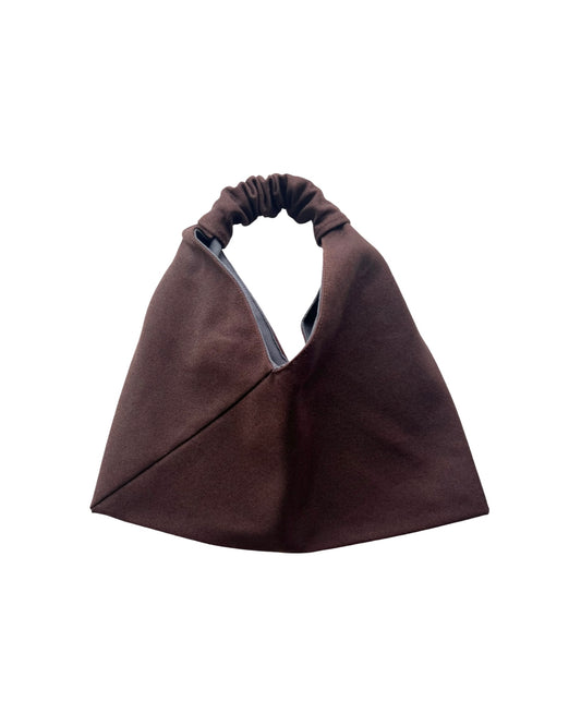 Dark Brown Origami Bag - Mini