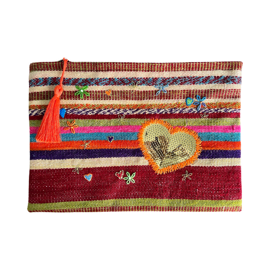 Golden Heart Clutch