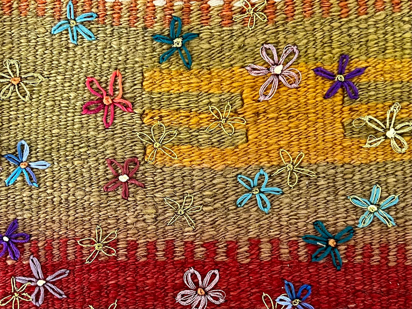 Golden Flower Clutch