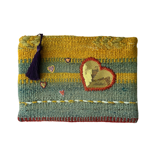 Golden Heart Clutch