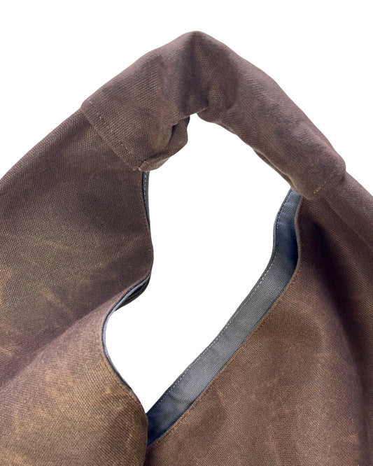 Dark Brown Waxed Canvas - Midi