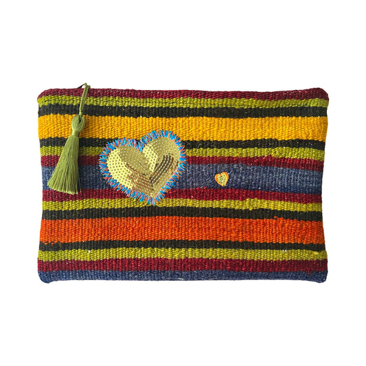 Golden Heart Clutch