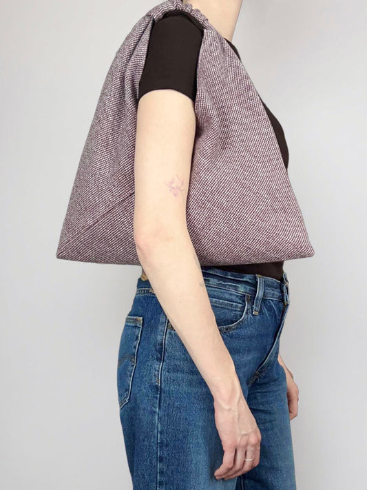 Burgundy Origami Bag - Small