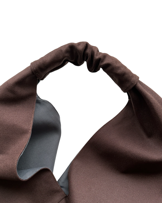 Dark Brown Origami Bag - Midi