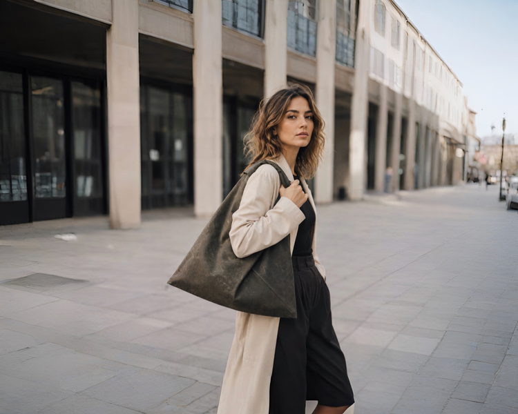 Waxed Canvas Origami Bags