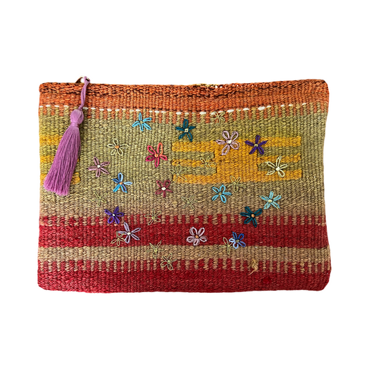 Golden Flower Clutch