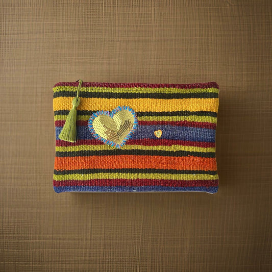 Golden Heart Clutch