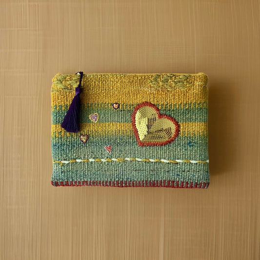 Golden Heart Clutch