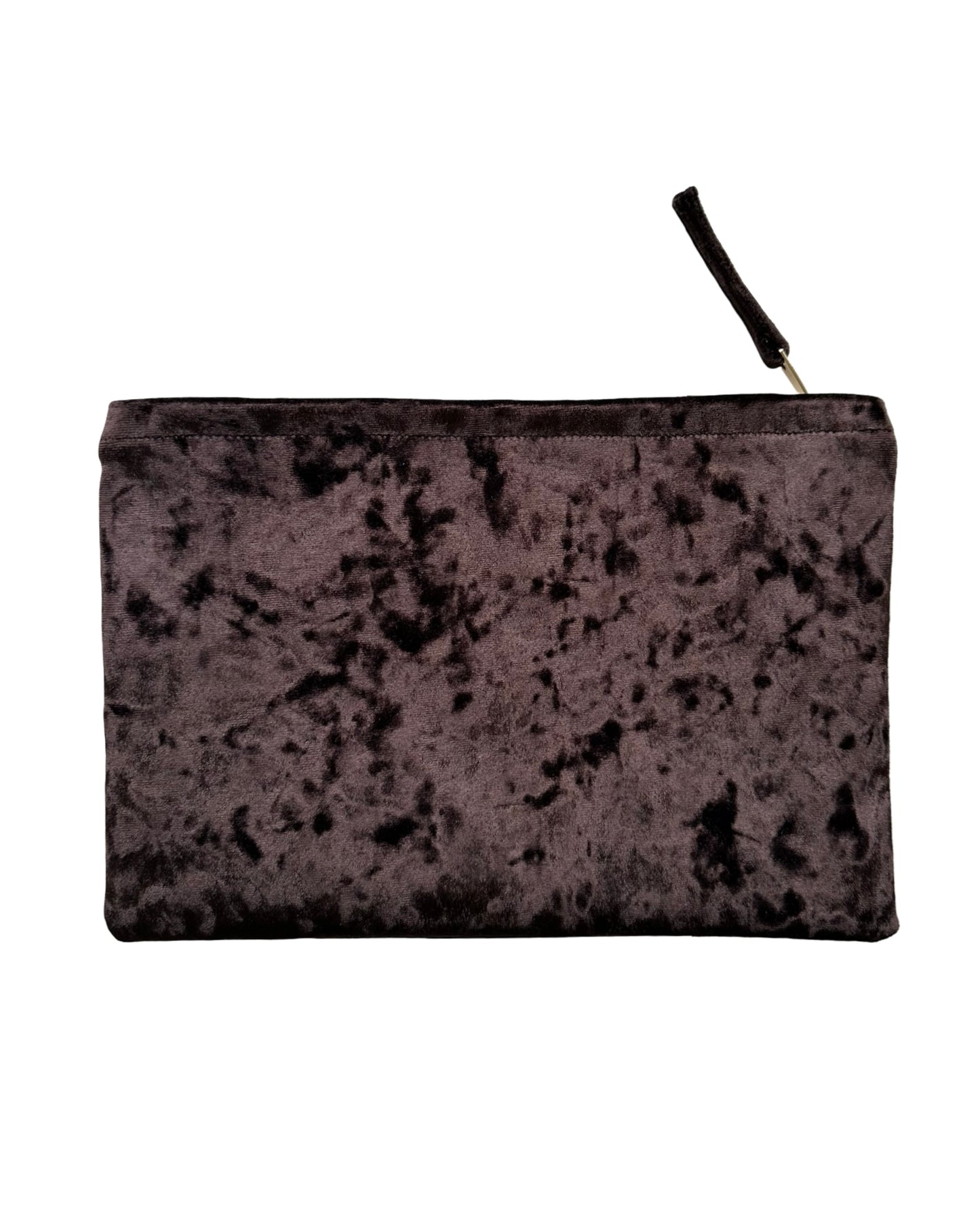 Brown Crushed Clutch